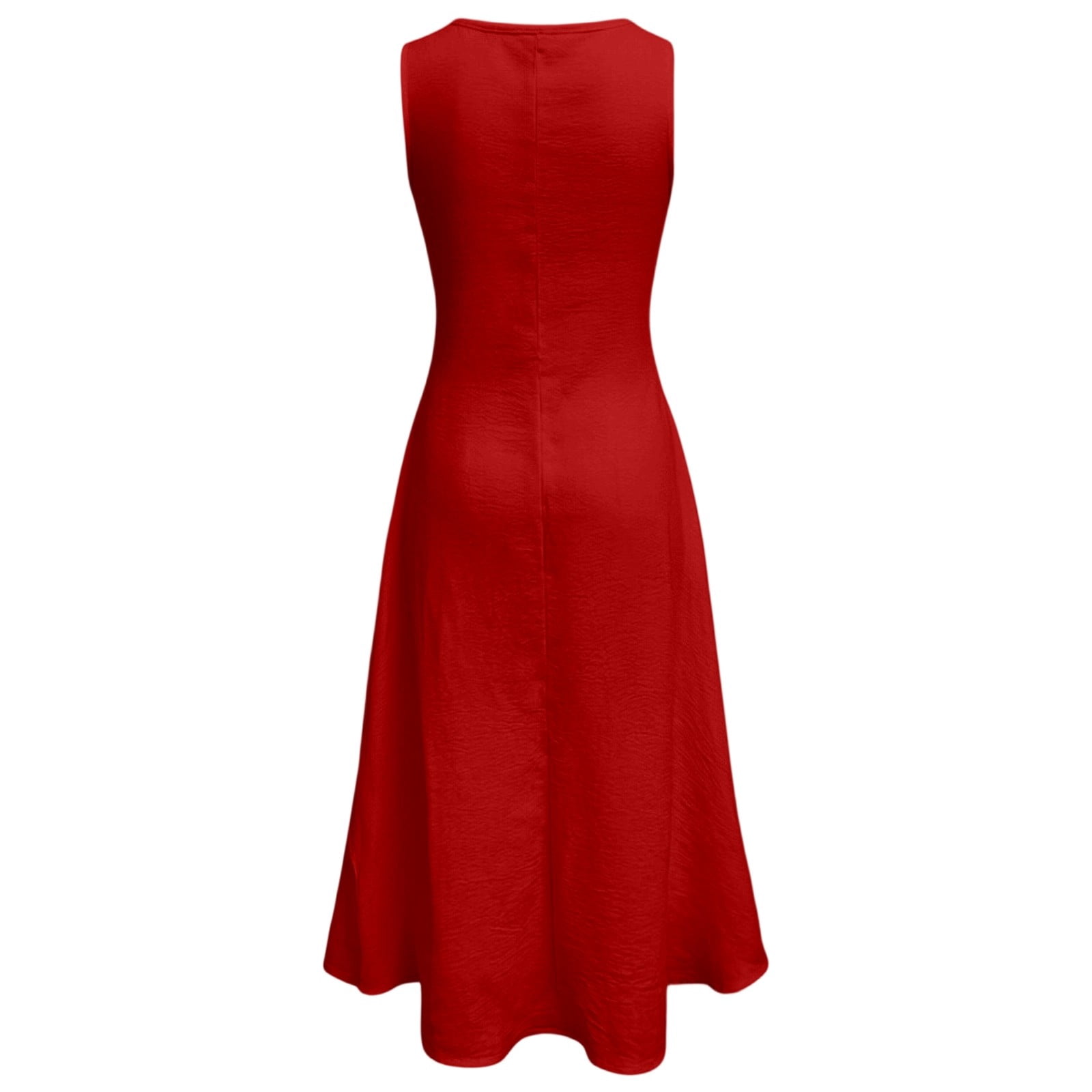 polyvore graduation dresses Cuzibr Wedding Guest For Women Solid Color Sleeveless Crewneck A-Line Ruched Ruffles High-Low Casual Irregular Dress Slim Fit Evening gown