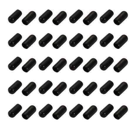 

40Pcs 6mm Inner Dia PVC Flexible Vinyl End Cap Screw Thread Protector