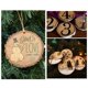 thumbnail image 5 of 80 Uds 3-4CM Sin Terminar Círculos de Madera Redonda Natural Discos de Troncos de Corteza de árbol para Manualidades DIY Decoración de Fiesta En Casa, 5 of 5