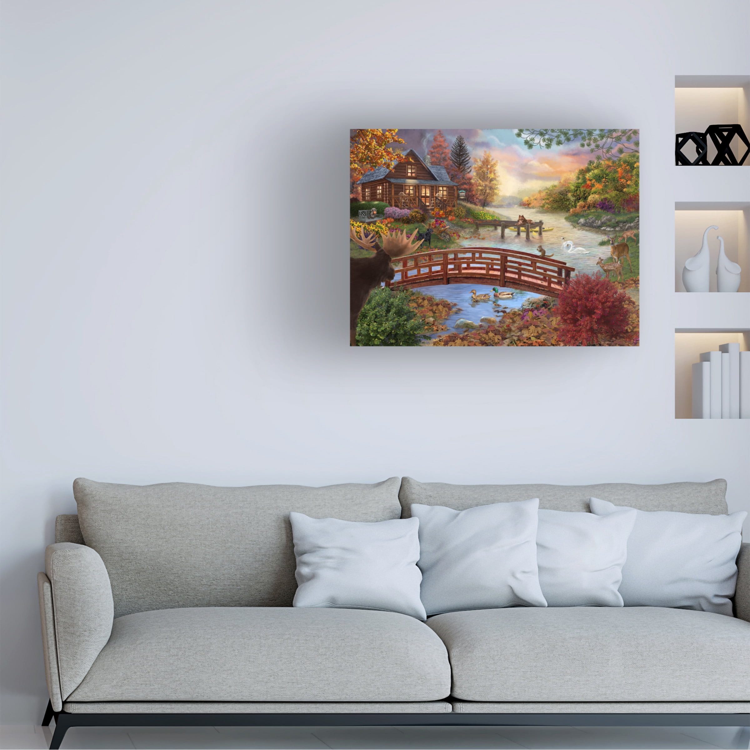 Bigelow Illustrations 'Autumn Evening' Canvas Art