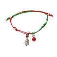 thumbnail image 2 of Fiudx Liquidación de ofertas flash Pulsera tejida a mano en copo de nieve y árbol de Papá Noel, regalo navideño, joyería, 2020, 2 of 3