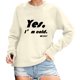 thumbnail image 1 of Gibobby Sudadera de mujer Sudadera de manga larga con patrón con cuello redondo para mujeres adolescentes y estudiantes(Beige,XG), 1 of 4