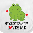 thumbnail image 4 of Inktastic My Great Grandpa Loves Me Boys Gift Boys Baby Bib, 4 of 4