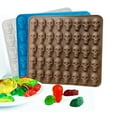 thumbnail image 7 of 1 Pack Mini Skull Gummy Silicone Candy Molds, 40 Cavity Halloween Mini Skeleton Head Candy Molds with Droppers for Gummies, Hard Candies, Jello, Small Chocolates, Daily Snacks(Blue,6.7x6.3"), 7 of 7
