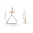 thumbnail image 3 of MOVTOTOP 1 Ensemble Fer à Triangle Musical pour Enfants Entraînement Rythmique Design Simple Éducation à Domicile, 3 of 7