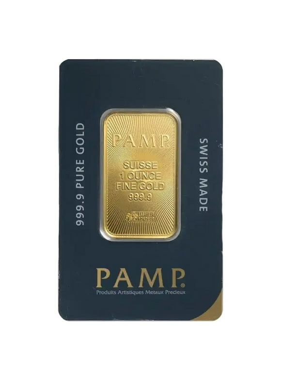 1 oz Gold Bar - PAMP Suisse with Assay Card