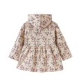 thumbnail image 3 of Autumn Girls Thick Mid Length Coat Breast Buttons For Kids Lightweight Layered Windbreaker Outerwear, 3 of 3