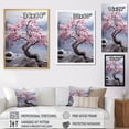 thumbnail image 4 of Designart "Pink blossom Serenity I" Floral & Botanical Floater Framed Wall Decor, 4 of 7