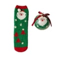 thumbnail image 2 of siminsem Cozy Fuzzy Socks for Women Christmas Fluffy Warm Winter Slipper Socks Cute Soft Plush Holiday Stocking Stuffers Xmas Gifts for Her Family Friends Girls, H,A, 2 of 4