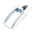 thumbnail image 2 of LABSERRON Wheelchair Replacement Parts Front Fork Steel 1Set 8.5X2.9X1.2In, 2 of 8