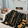 thumbnail image 4 of Sister Gifts Blanket from Brother Birthday Gifts for Sister from Sister Sunflower Blankets and Throws Ultra Soft Flannel Bed Blankets for Sister 50" 60", 4 of 6