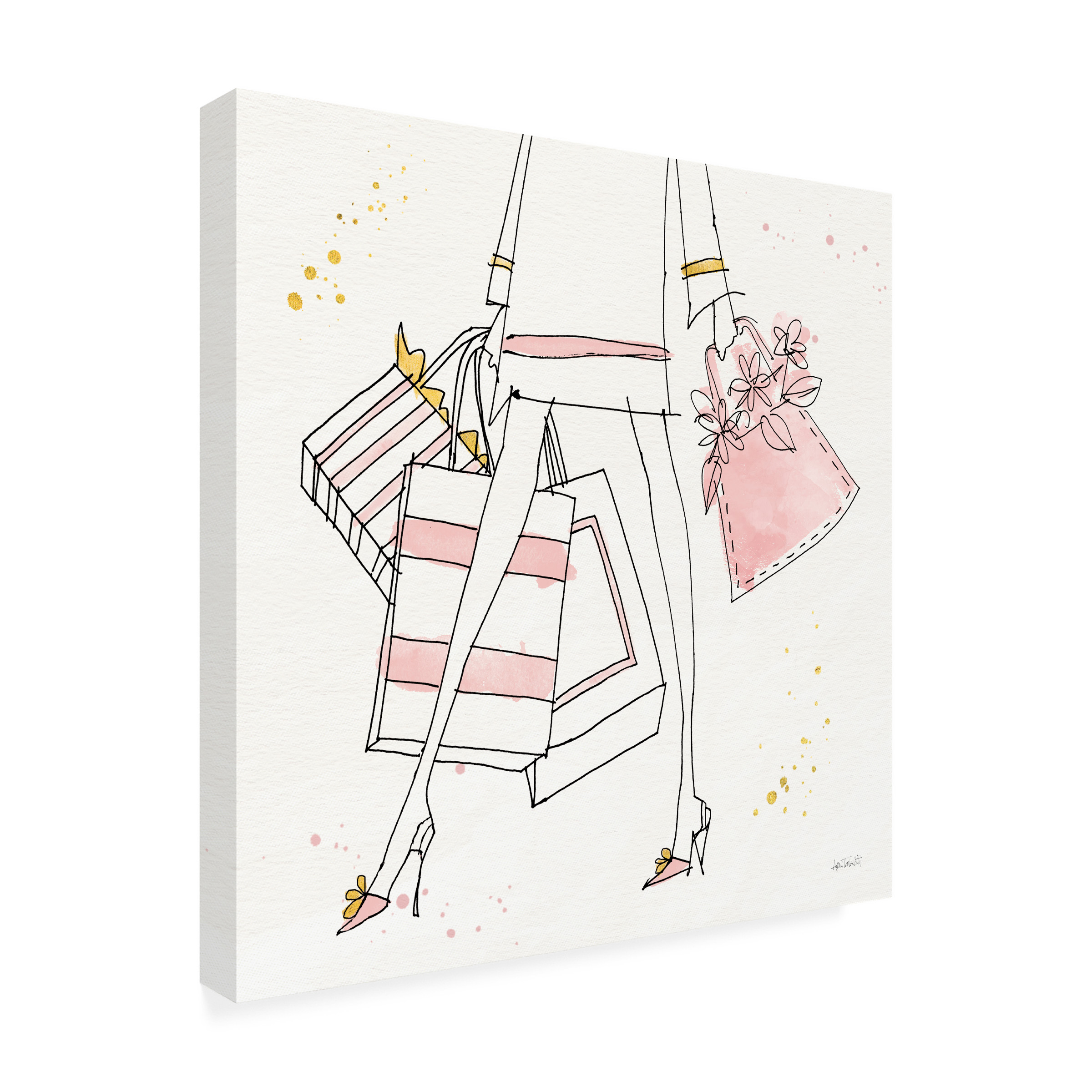 Trademark Fine Art 'Fashion Feet II' Canvas Art by Anne Tavoletti