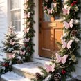 thumbnail image 6 of Lilixerw Pink Glitter Butterfly Clips 10 Pack, Sheer Tulle Pearl Butterflies 11.02x7.28x0.79 inch, for Christmas Tree Wreath Party Wedding Decoration, 6 of 6