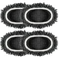 thumbnail image 1 of CNKOO 4 Pack Microfiber Mop Pads Reusable Microfiber Dust Mop Refill Machine Washable Mop Refill Pads Wet and Dry Microfiber Mop Head Refill Super Absorbent Mop Replacement for Mopping Fl, 1 of 10