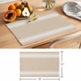 thumbnail image 6 of Khaki Stripes Placemats Set of 6 French Stripe Farmhouse Style Place Mats Table Mats Kitchen Dining Home Outdoor Party Table Decoration, 6 of 9
