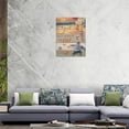 thumbnail image 2 of Christian Jesus Walking Wall Art Beach Coastal Sea Turtle Jesus Footprint Pictures Wall Decor Religious Spiritual Canvas Prints Painting Framed Artwork for Bedroom Bathroom Living Room 12"x16", 2 of 6