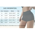 thumbnail image 5 of Women's V Cross High Waisted Swim Shorts Ruched Side Tie Boy Shorts Swimsuit Bottoms with Liner, 5 of 6