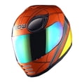 thumbnail image 4 of WOW Motorcycle Full Face Helmet Street Bike BMX MX Youth Kids HKY-B15 Spider Orange, 4 of 8