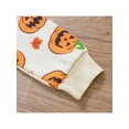 thumbnail image 5 of FOCUSNORM Halloween Baby Girl Boy Clothes Pumpkin Romper Sweatshirt Onesie Long Sleeve Bodysuit Top, 5 of 8