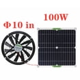 thumbnail image 4 of Potente kit de ventilador con panel solar, panel solar resistente al agua para ventilación compacta en casas de mascotas y vehículos recreativos (10 pulgadas), 4 of 5