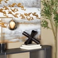 thumbnail image 2 of 10" x 9" Black Aluminum Jack Abstract Sculpture, by DecMode, 2 of 7
