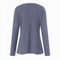 thumbnail image 6 of Towmus Women's V Neck Sweaters Solid Color Long Sleeve Pullover Tops Button Knit Sweater Fashion Daily Tops, 6 of 7