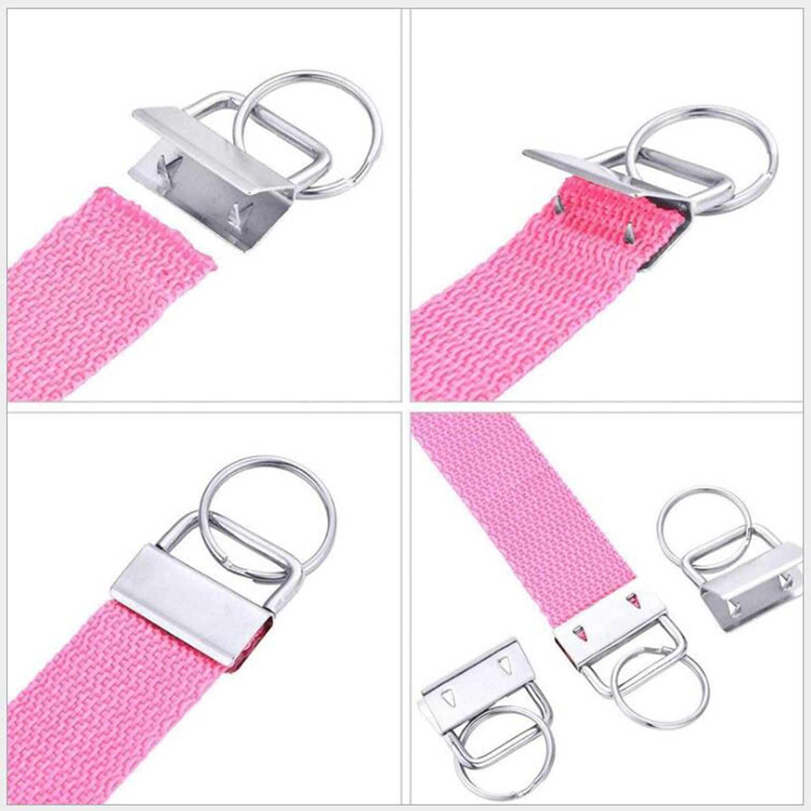 72 Pieces Key Fob Hardware Wristlet Set with Key Rings 24 Colorful Leather Keychain Tassel 24 Swivel Snap Hooks 1 Inch for Key Chain Making