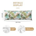 thumbnail image 3 of Lsque Watercolor Palm Tree Body Pillow Case Cover,Ultra-Soft Microfiber Bed Pillow Cases 20x54 inches,Elegant Bedding,Breathable Durable Pillow Cover with Envelope Closure, 3 of 8