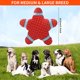 thumbnail image 2 of Juguetes para perros chirriantes, juguetes para perros chirriantes, juguetes interactivos de látex, juguetes para masticar para perros pequeños, medianos y grandes (estrella de mar roja) JM, 2 of 5