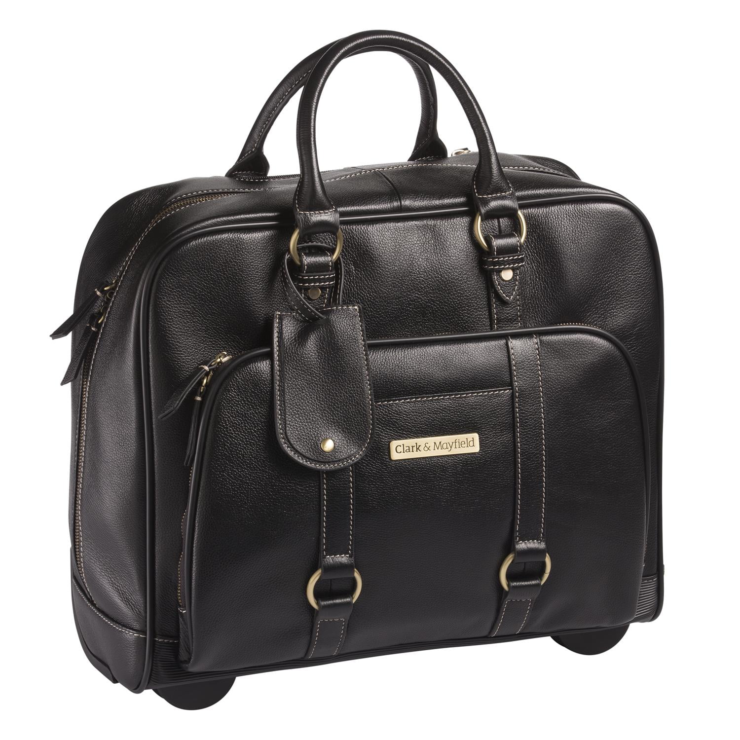 rolling leather laptop bag