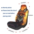 thumbnail image 3 of Wukai Sunset Maple Tree Fox Full Set Car Seat Covers with Soft Padding Universal Auto Front Seats Protector and Cushion Mat, 3 of 5