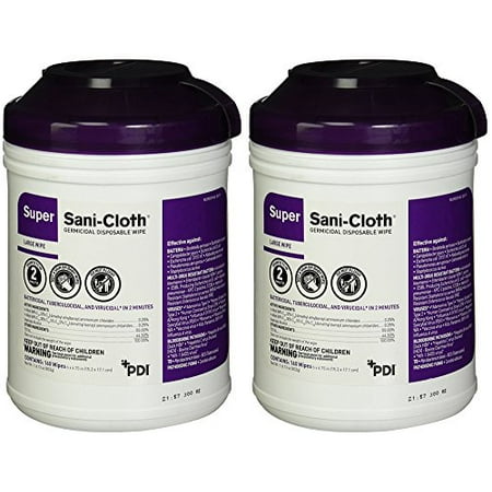 - Professional Disposables Surface GVvTm Disinfectant Super Sani-Cloth Wipes, 160 Count (2 Pack)