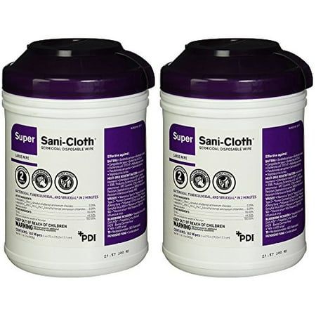 Professional Disposables Surface GVvTm Disinfectant Super Sani-Cloth Wipes, 160 Count (2