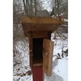 thumbnail image 2 of home bazaar chester county mushroom wood outhouse bird house, 2 of 5