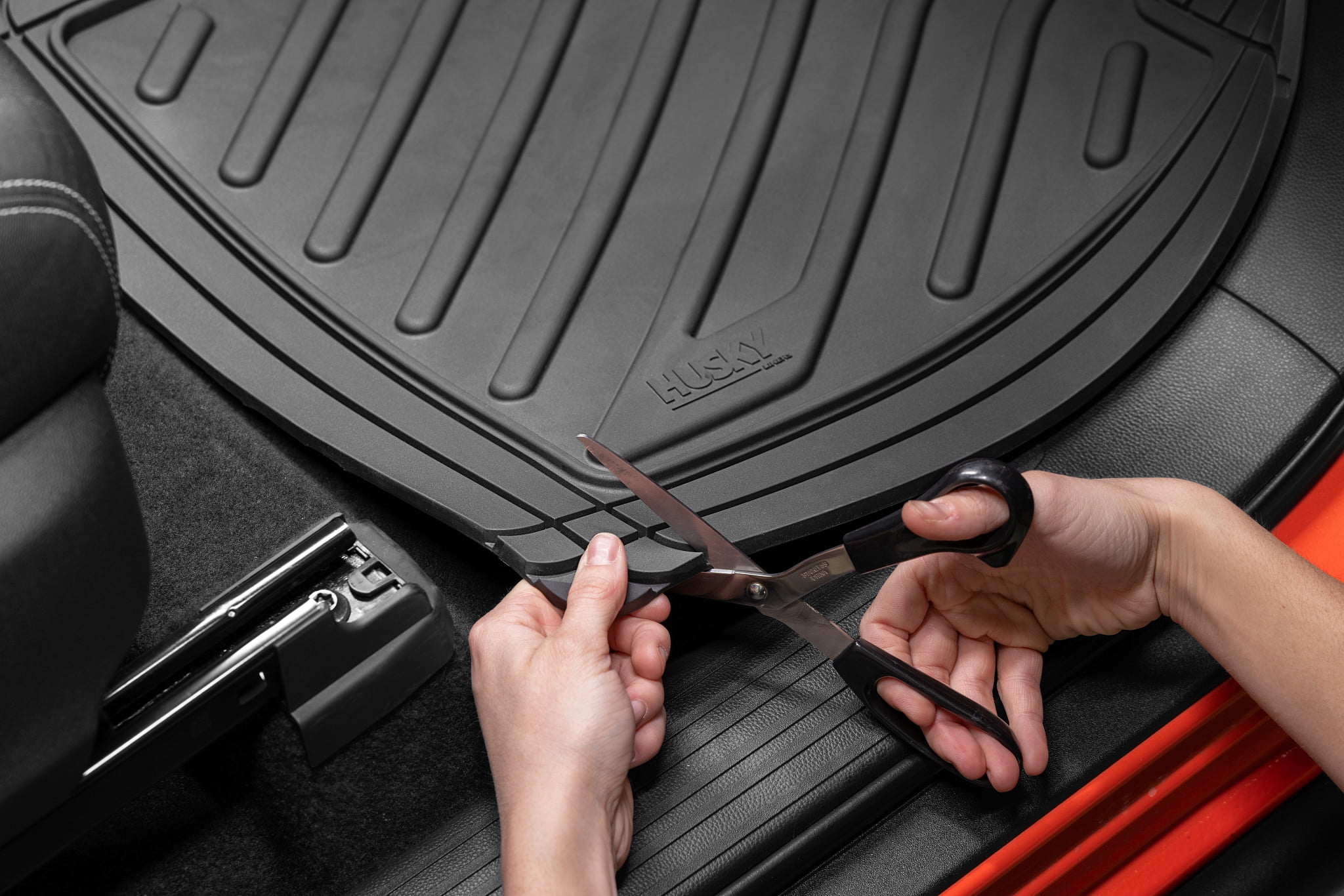 Husky Liners Uni-Fit Universal Automotive Floor Mats for Cars, Trucks, Vans, SUVs - All Weather Protection, Black, Set of 4