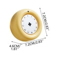 thumbnail image 3 of ZZkhGO Magnetic Mechanical Kitchen Timer, No Batteries Needed Visual Countdown Timer with Alarm, Cute Round Timer for Cooking Baking Classroom Home, Yellow, 3 of 7