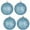 Arctic Chill with Light Blue Tangles, variant on Christmas By Krebs 4 3/4" (120mm) Ornament [4 Pieces] Commercial Grade Indoor & Outdoor Shatterproof Plastic, Water Resistant Ball Shape Ornament Decorations (Shamrock Green with Emerald Tangles)