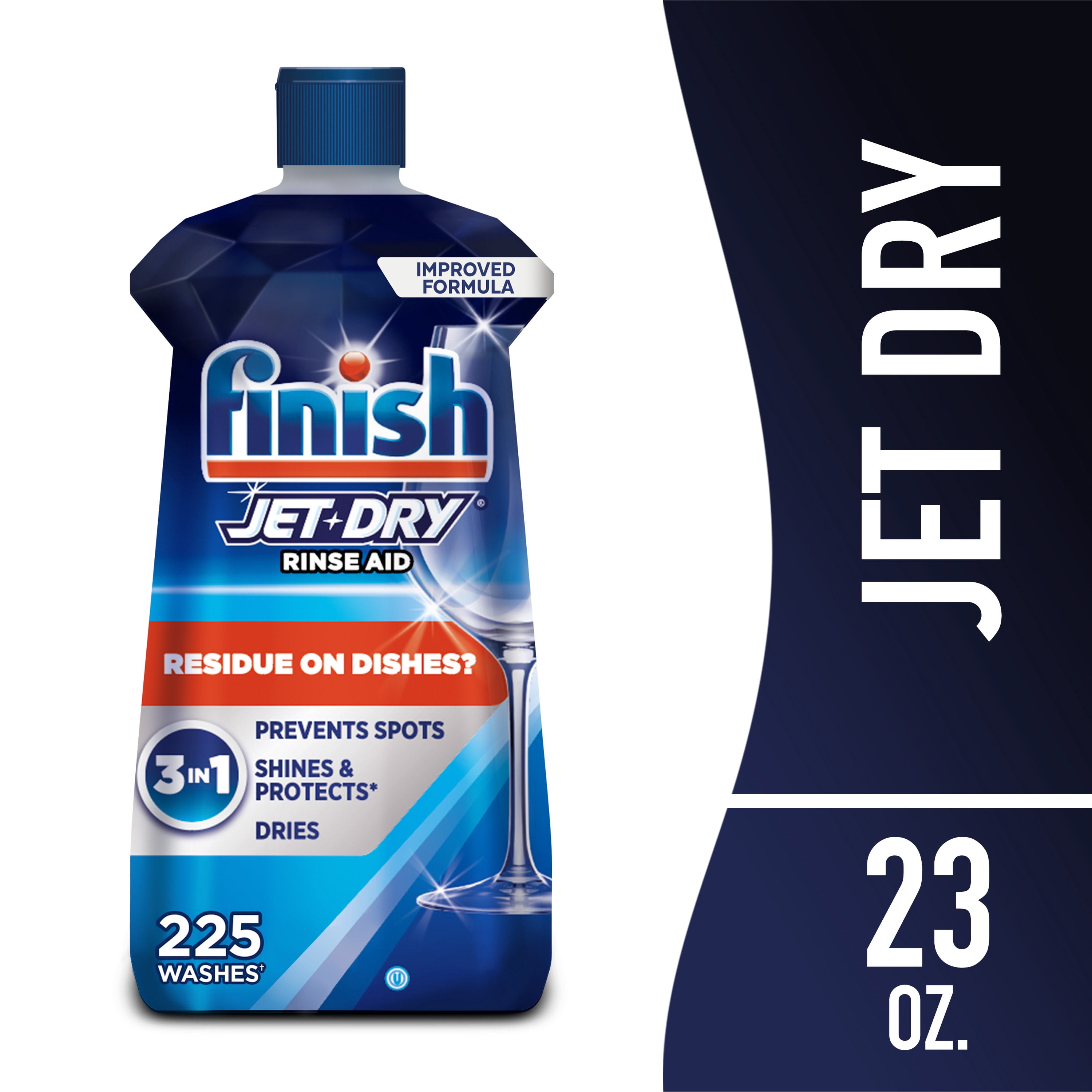 (6 pack) Finish Jet-Dry Rinse Aid, Dishwasher Rinse Agent and Drying Agent, 23 oz