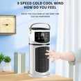 thumbnail image 4 of Portable Air Conditioners, 3-In-1 Evaporation Low Noise Portable AC Chill 2.0 USB Rechargeable 8H Timer Air Conditioner Cooling Fan, 4 of 5