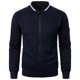 thumbnail image 2 of pstuiky camisas de hombre de manga larga, Chaqueta de manga larga con cuello alto y cremallera de color liso para hombre camisetas de hombre xxl, 2 of 4