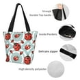 thumbnail image 5 of Kdxio Insects Women Reusable Grocery Bags Foldable Ripstop,Reusable Shopping Bags for Shopping,Gym,Gift, 5 of 7