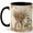 Black, variant on Vintage Bicycle Flower Coffee Mug, Watercolor Garden Bike with Floral Basket, 11 oz Ceramic Cup