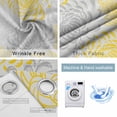 thumbnail image 6 of Yellow Grey Chrysanthemum Blackout Curtains for Bedroom, Farmhouse Botanical Floral Modern Room Darkening Window Drapes for Living Room, Thermal Insulated Grommet Curtains, 27.5x39 inch, 2 Panels, 6 of 9