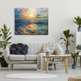thumbnail image 3 of Stupell Industries Sunset in Mykonos Beach Landscape Painting Gallery Wrapped Canvas Art Print Wall Art, 48 x 36, 3 of 8