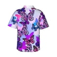 thumbnail image 3 of Bixox Men's Hawaiian Shirts Men's Flying Butterflies Print Short-Sleeve Shirt-XX-Large, 3 of 8
