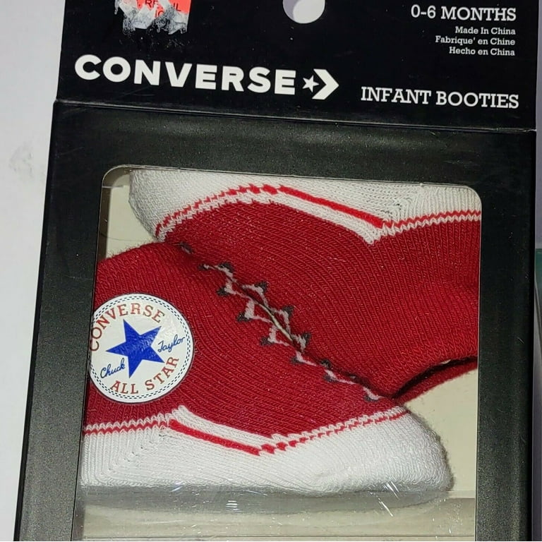 Converse infant booties 0-6 months best sale