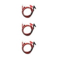 thumbnail image 3 of kurtrusly 2 Pieces Professional Multimeter Test Line Portable PVC Copper Negative Positive Tester Probe Cable Spare Parts Male to Clip 3Set, 3 of 6