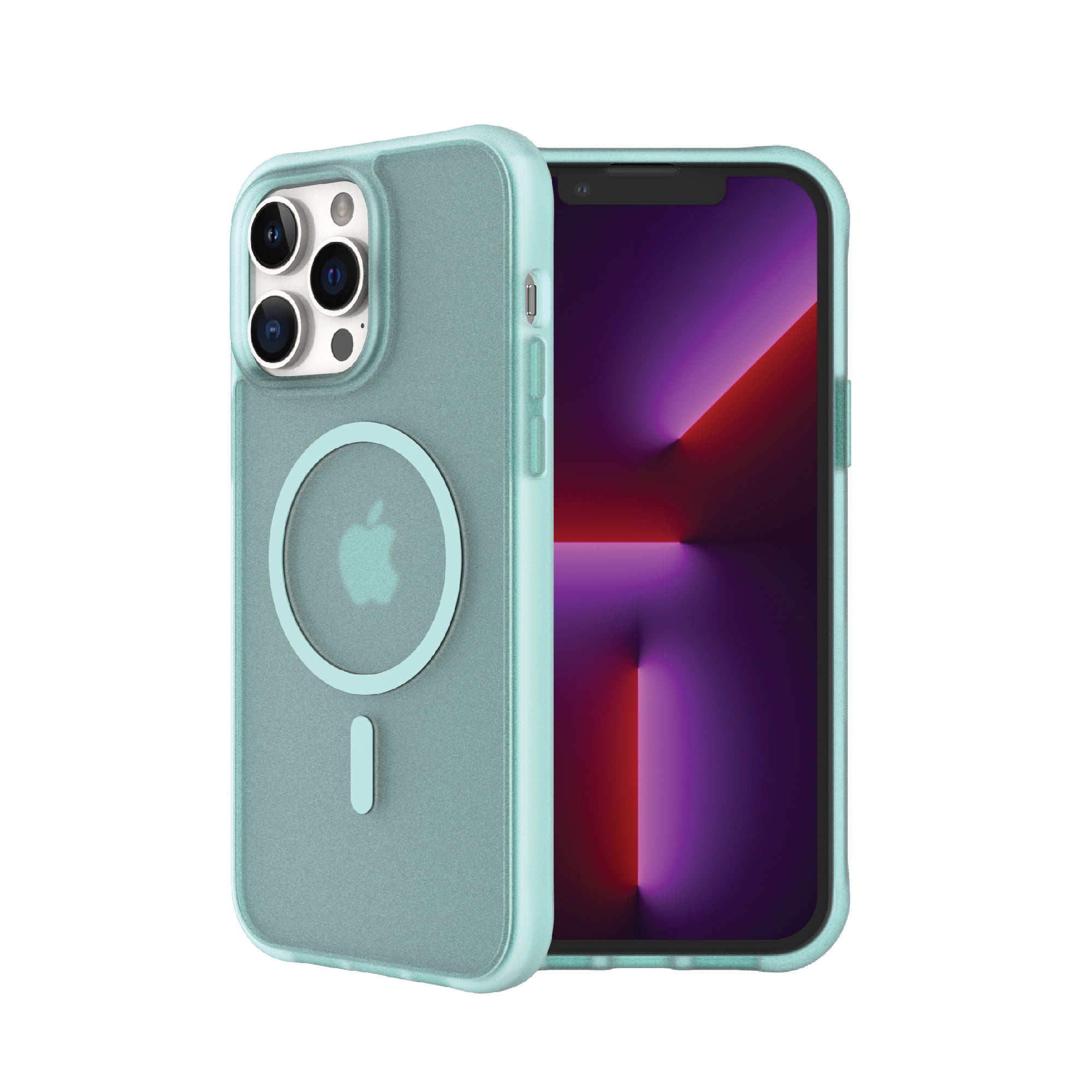 onn. MagSafe Compatible Phone Case for iPhone 13 Pro - Frosted Teal