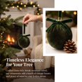 thumbnail image 4 of Christmas Ball Ornaments Velvet Hanging Decor with Bow, Elegant Christmas Tree Decorations, Soft Fabric Holiday Ornament for Home Christmas Party Gift by OVFUIZ, 4 of 7
