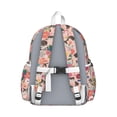 thumbnail image 3 of Dogs with Flowers Backpack for School,Cute School Bag,Schoolbag with Adjustable Shoulder Straps & Padded Back,13.4"x11"x4.7", 3 of 6